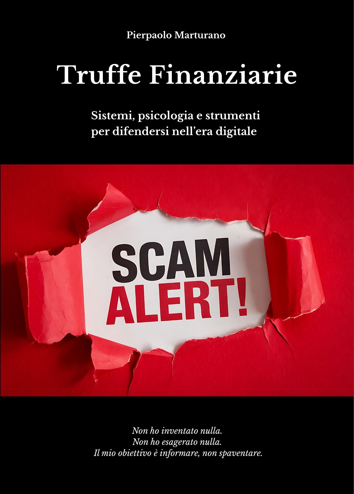 Copertina del libro Truffe Finanziarie di Pierpaolo Marturano